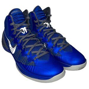 (255) Nike Hyperdunk Hightop Basketball Shoes Sneakers Men's Size 11 Blue Gray